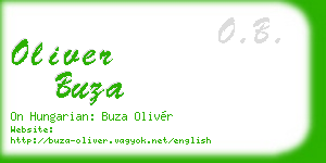oliver buza business card